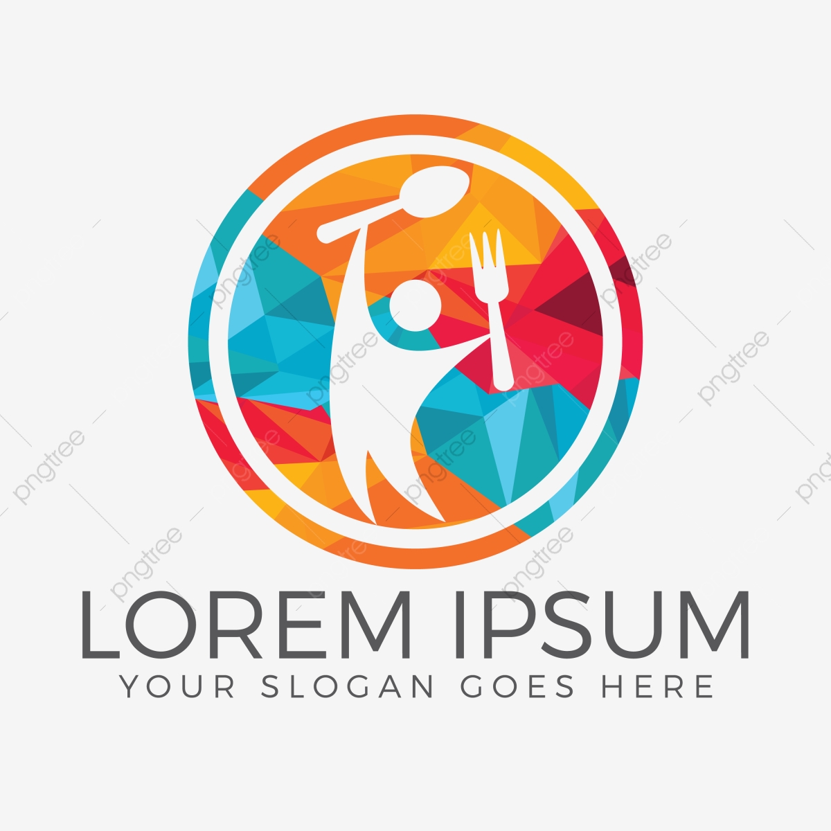 1200x1200 Human With Spoon And Fork Logo Design Food Restaurant Logo, Bio