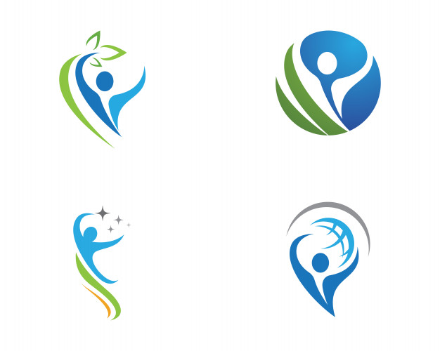 626x500 Human Character Logo Sign Vector Premium Download