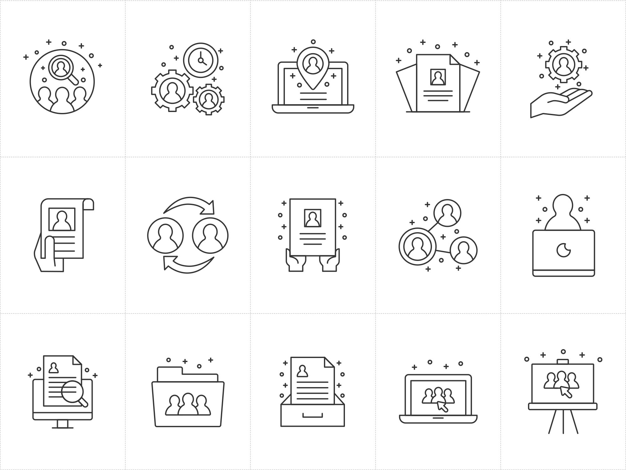 Human Resources Vector Icons Part 2000x1502 Human Resources Vector Icons Part