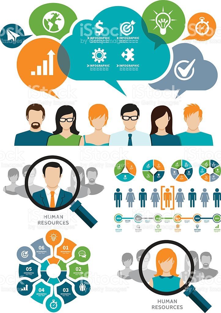 Vector Illustration Of The Communication And Human Resources 723x1024 Vector Illustration Of The Communication And Human Resources