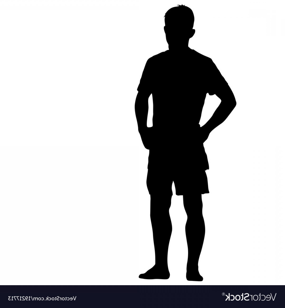 1200x1296 Black Silhouette Man Standing People On White Vector Soidergi