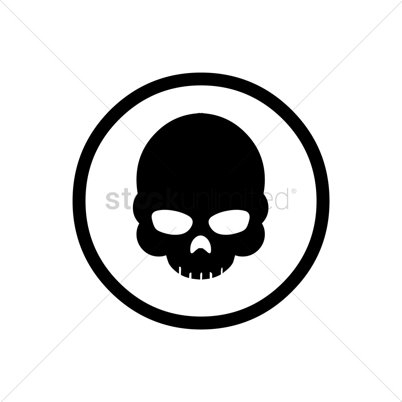 1300x1300 Human Skull Vector Image
