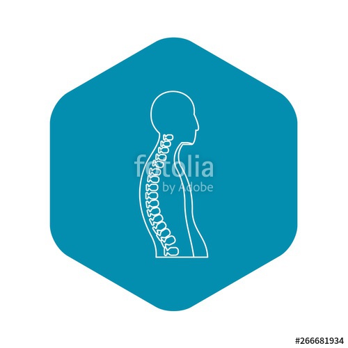 500x500 Human Spine Icon Outline Illustration Of Human Spine Vector Icon