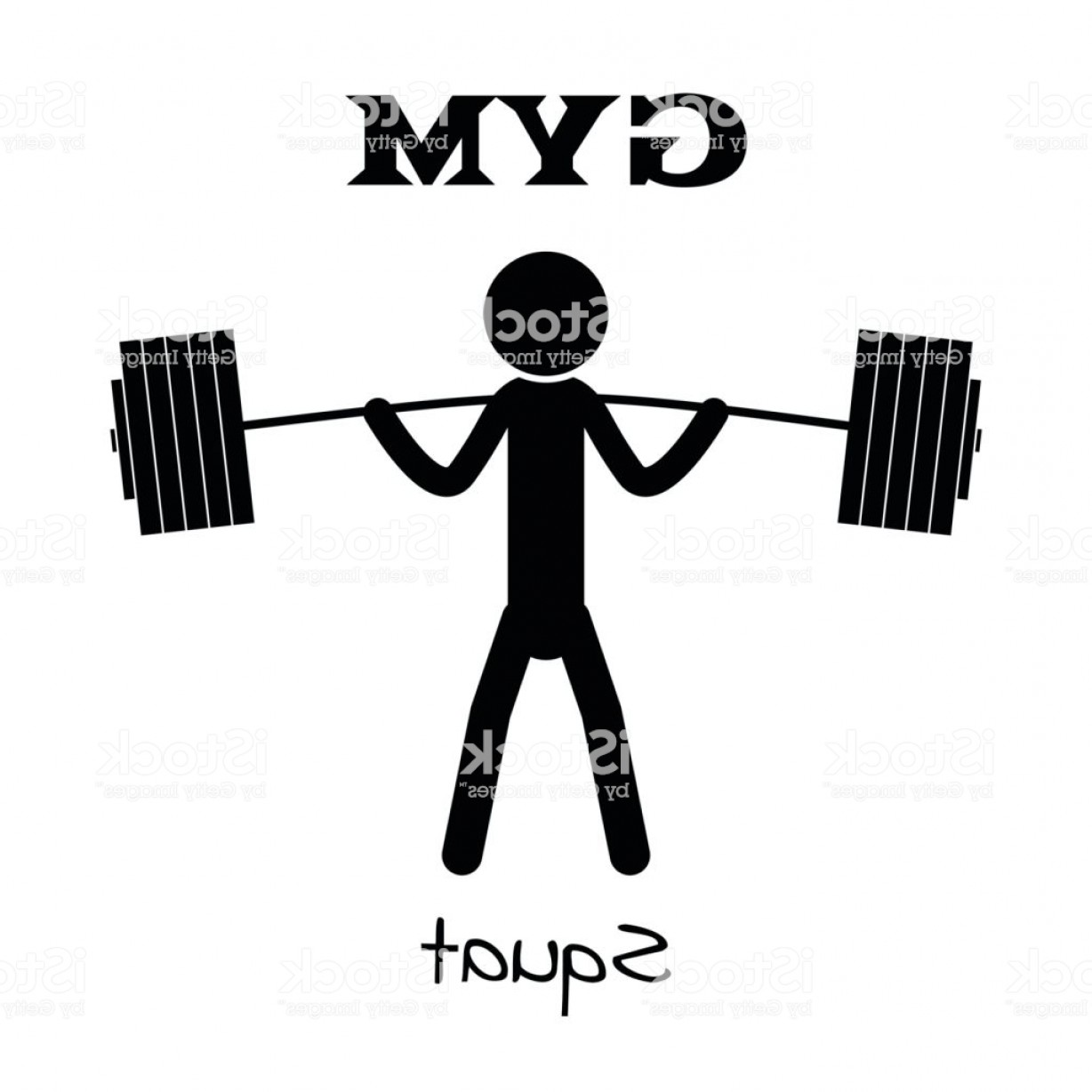 1228x1228 Gym Squat Icon Vector Human Symbol Flat App Web Concept Gm