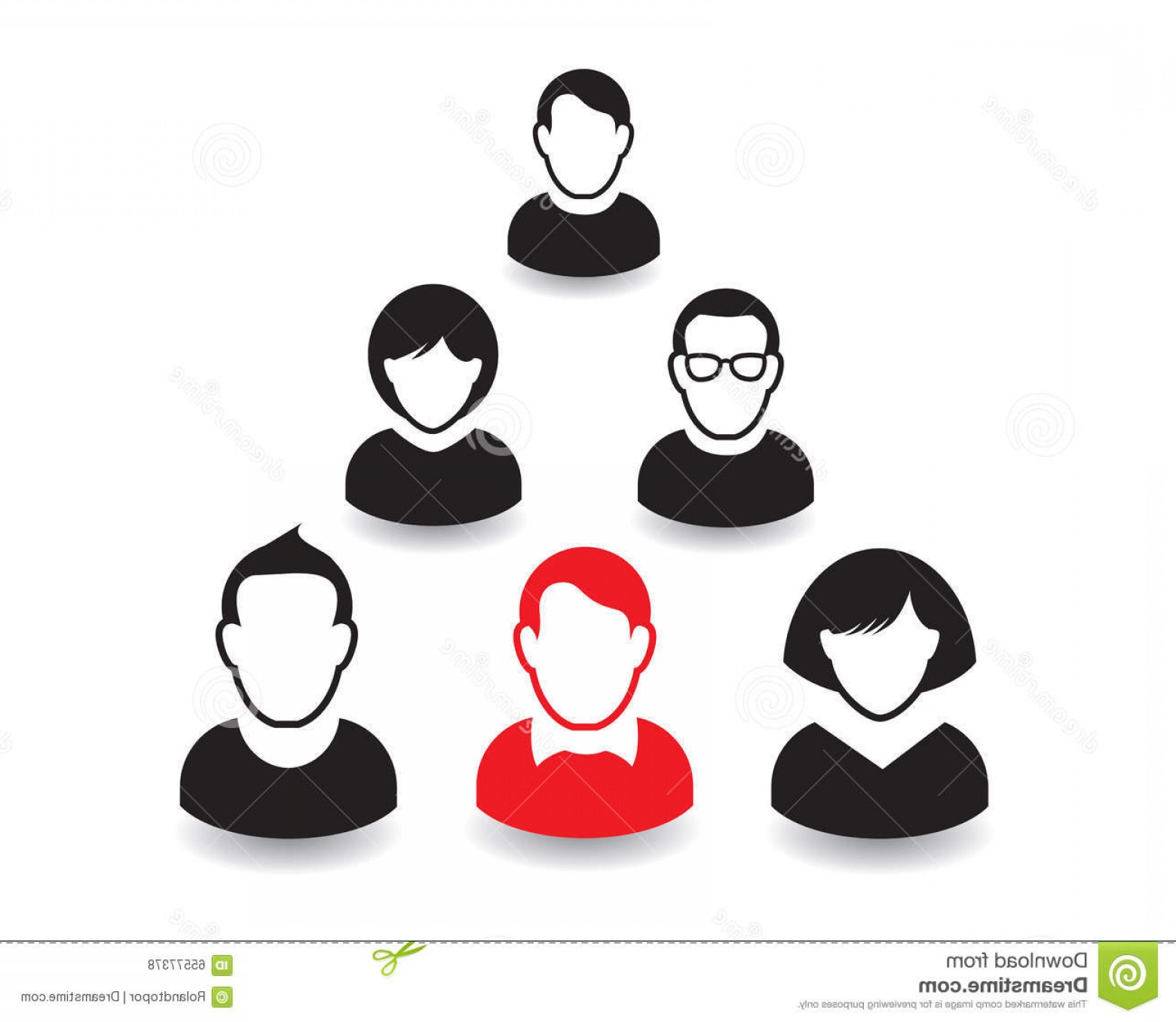 1560x1356 Stock Illustration Human Portrait Icon Vector Illustration Office