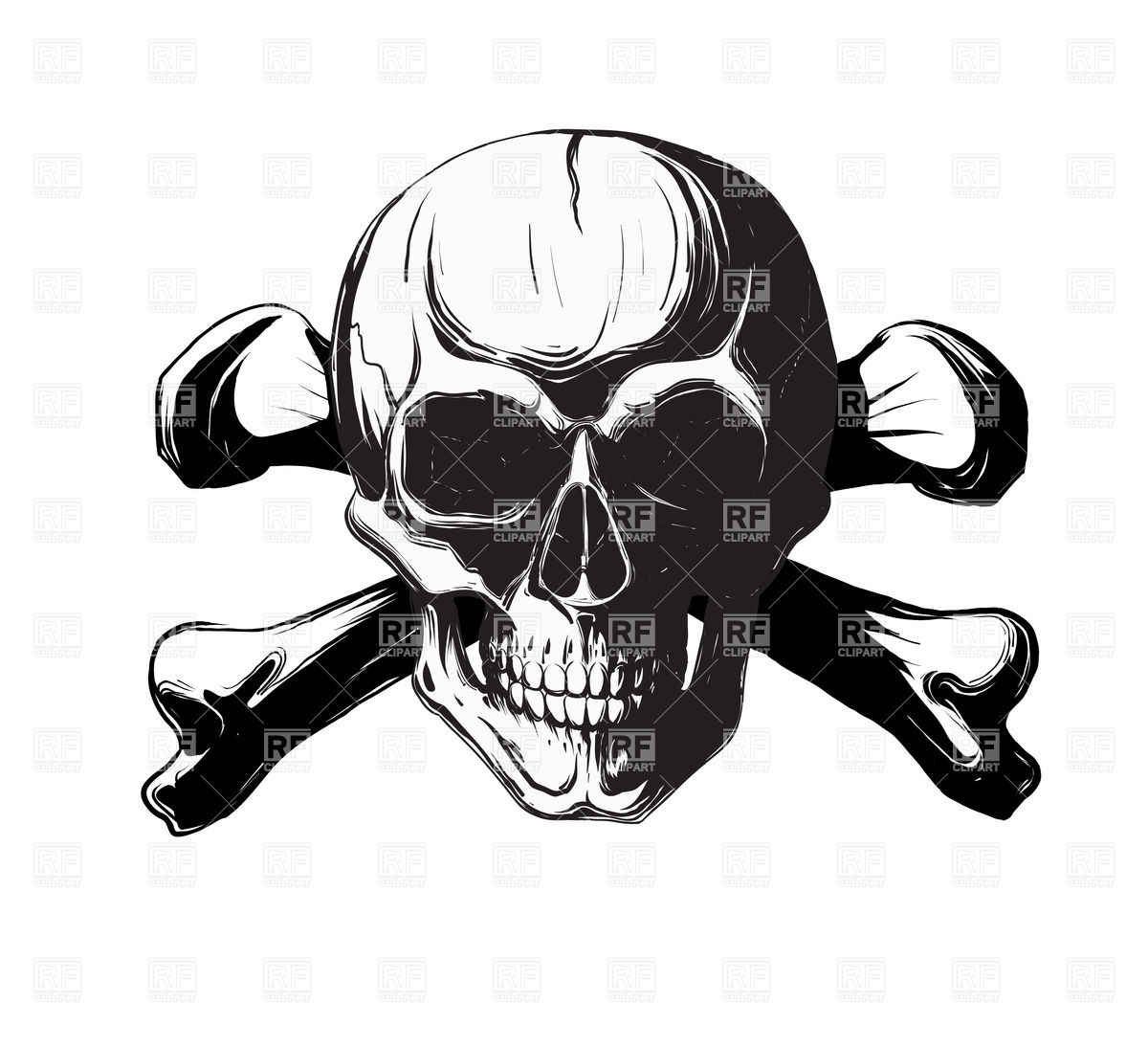 1200x1094 Human Skull And Bones Pirate Symbol Isolated On A White
