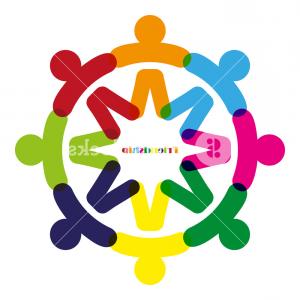 300x300 Business Corporate Abstract People Unite Friendship Logo Human