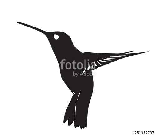 Hummingbird Silhouette Vector at Vectorified.com | Collection of ...