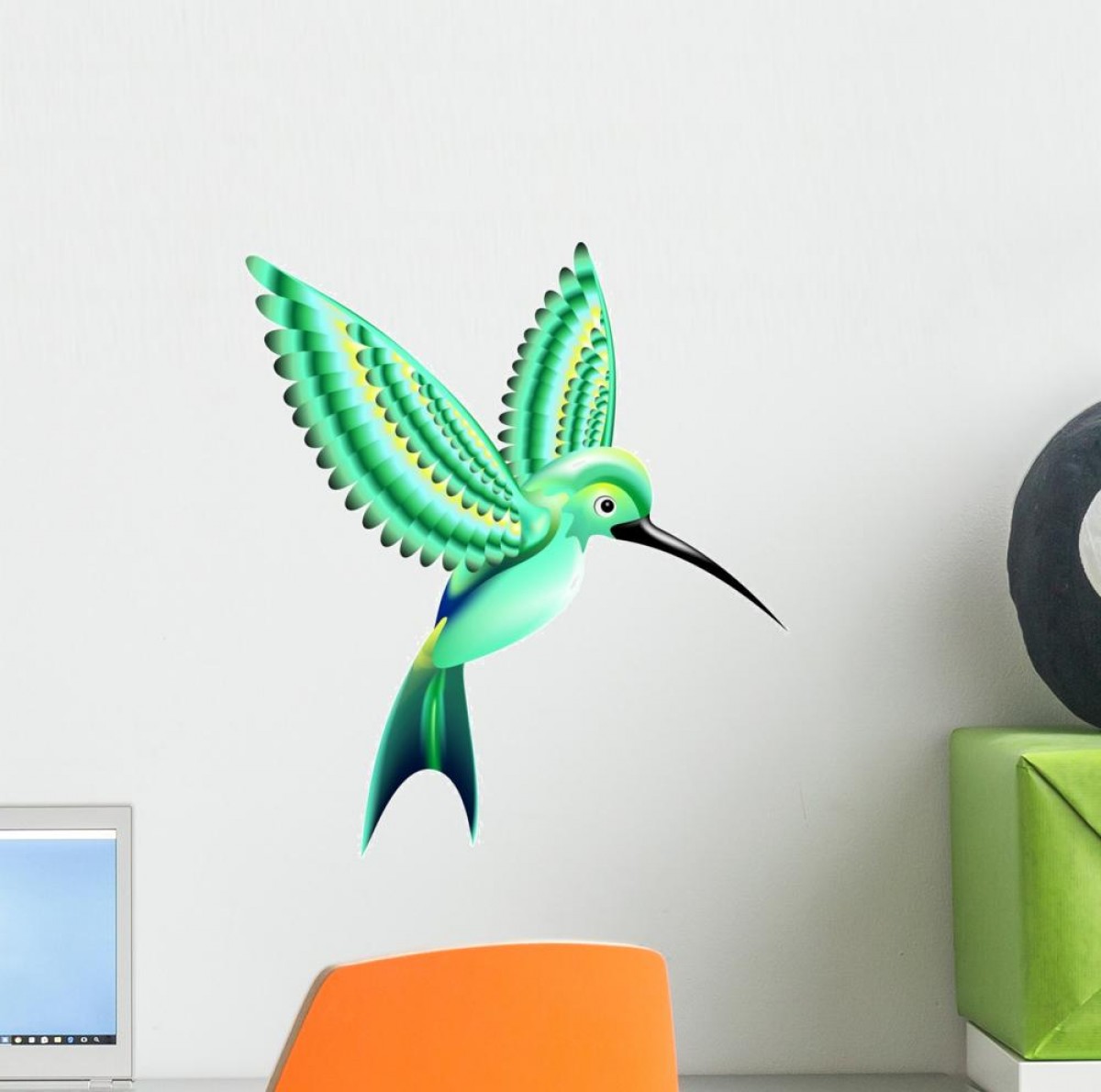 1200x1190 Hummingbird Bird Colibri Bird Hummingbird Vector Wall Decal Fot