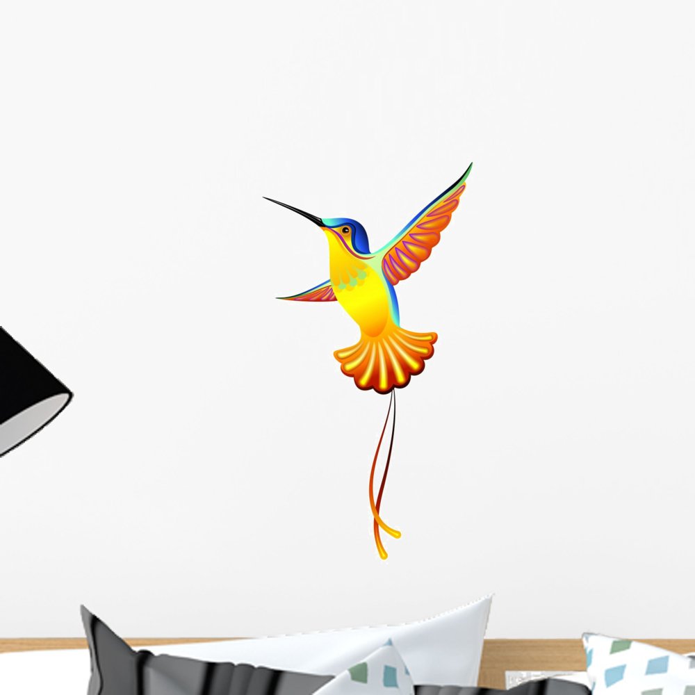 Wallmonkeys Colibri Hummingbird Vector Wall Decal Peel 1000x1000 Wallmonkeys Colibri Hummingbird Vector Wall Decal Peel