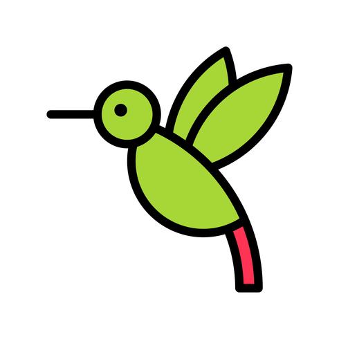 Hummingbird Vector, Tropical Related Filled Style Icon 490x490 Hummingbird Vector, Tropical Related Filled Style Icon