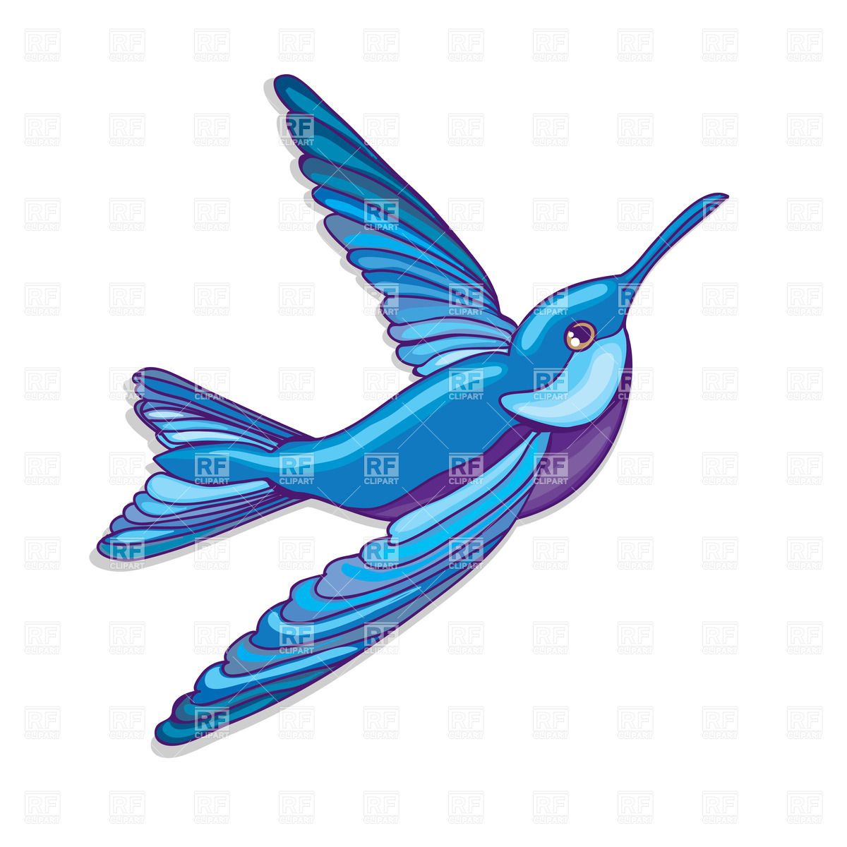 Blue Flying Hummingbird Vector Image Of Plants And Animals 1200x1200 Blue Flying Hummingbird Vector Image Of Plants And Animals