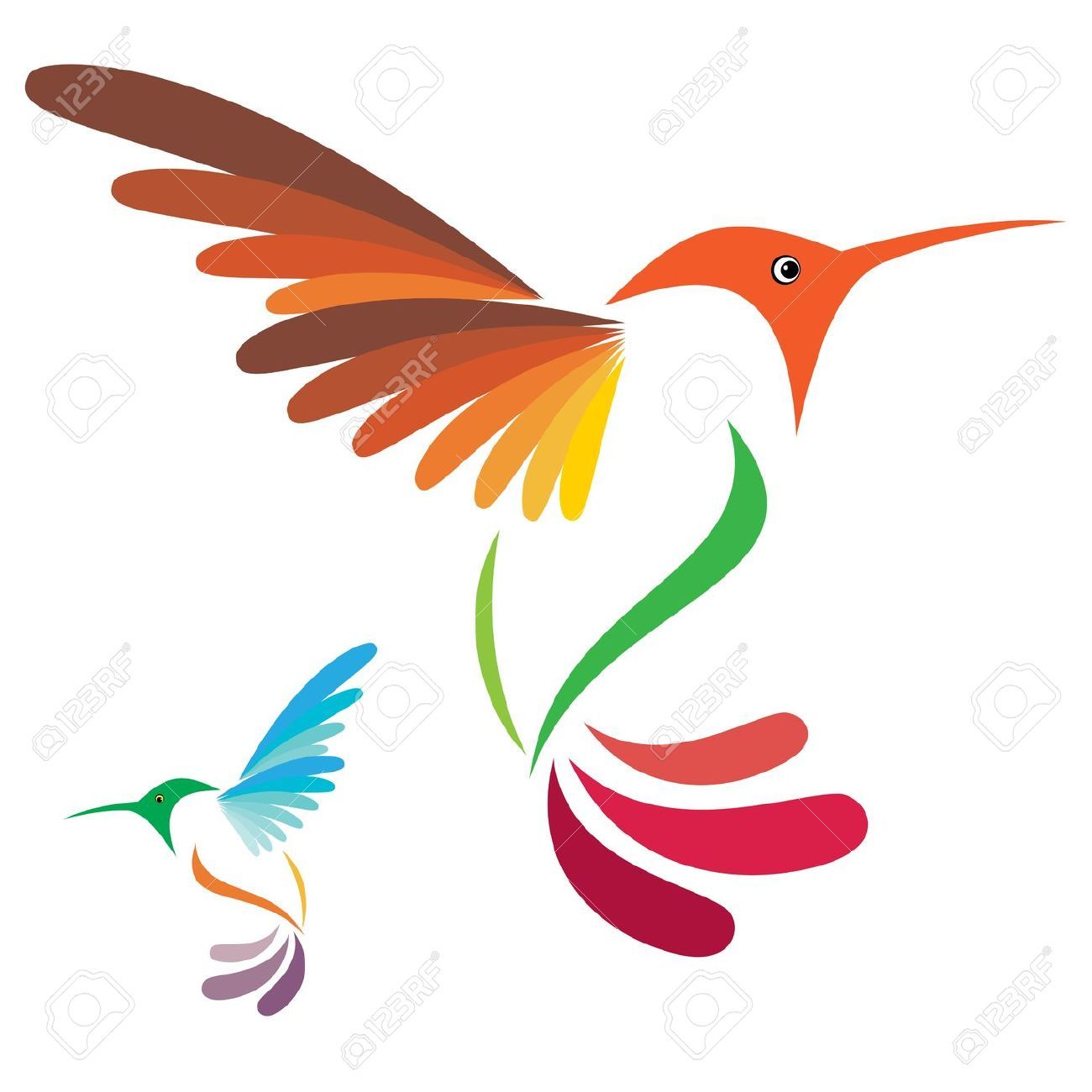 1300x1300 Hummingbird Stock Illustrations, Cliparts And Royalty Free