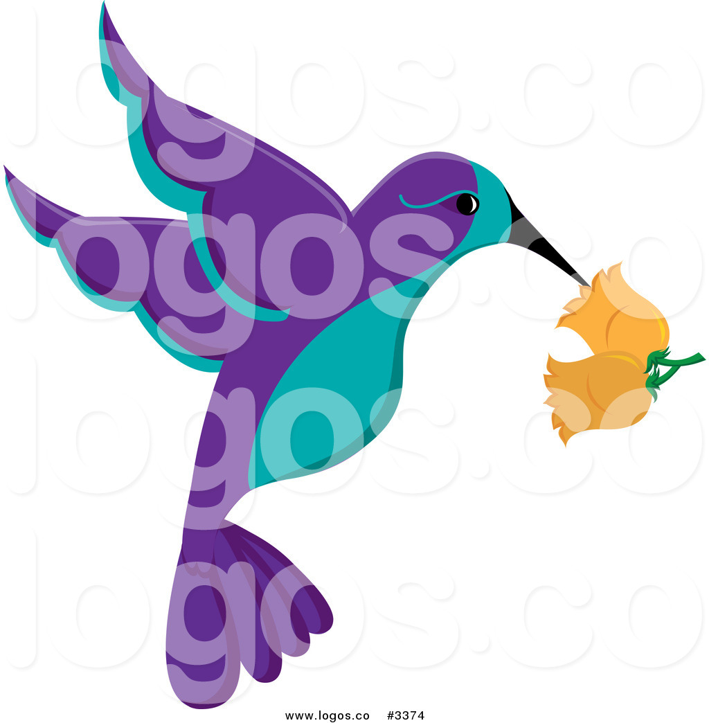1024x1044 Royalty Free Vector Of A Purple And Turquoise Hummingbird
