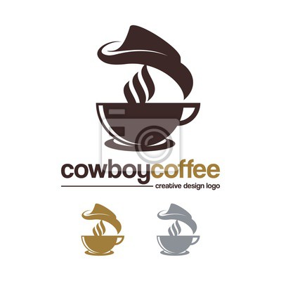 400x400 Logotipo Del Vaquero, Humo, Vector Logotipo Plantilla