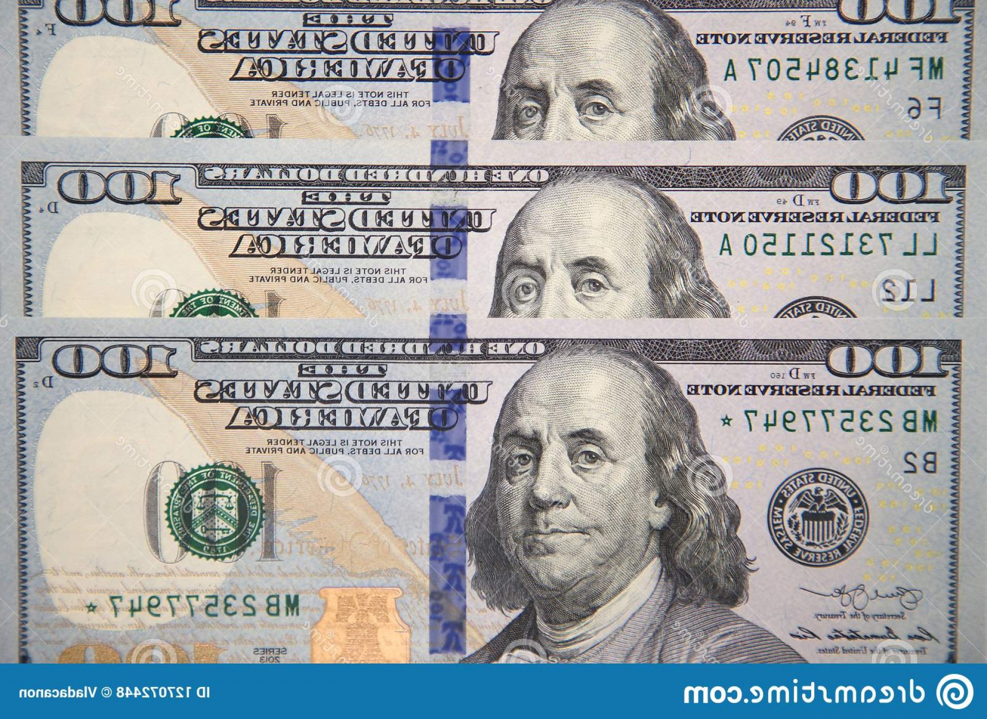 Hundred Dollar Bill Vector at Vectorified.com | Collection of Hundred ...