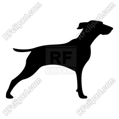 400x400 Silhouette Of Hunter Dog