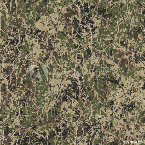 500x500 Abstract Military Or Hunting Camouflage Background Seamless