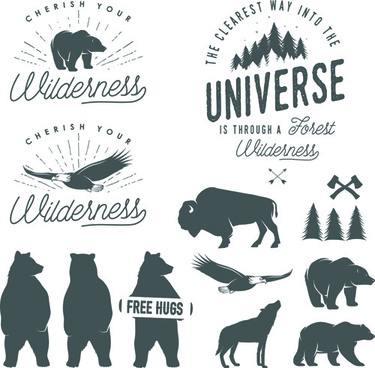 Animal Hunting Logos Free Vector Download 375x368 Animal Hunting Logos Free Vector Download