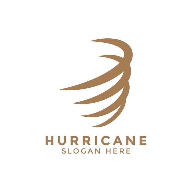 640x640 Hurricane Whirlwind Logo Icon Design Template Vector Graphic