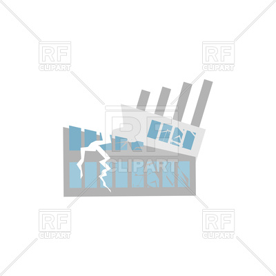 400x400 Hurricane Demolition Building Icon Vector Image Of Architecture