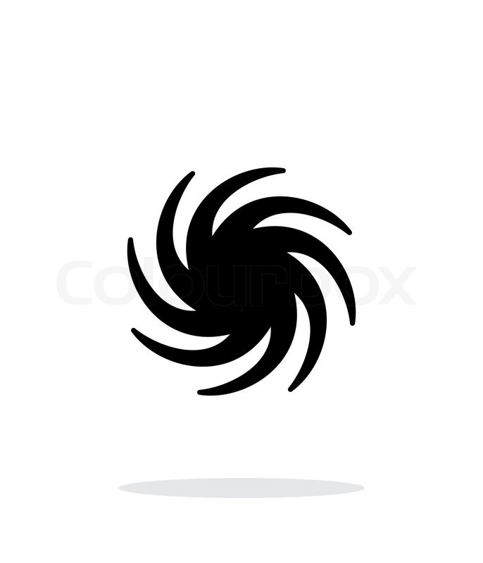 686x800 Hurricane Weather Icon On White Stock Vector Colourbox