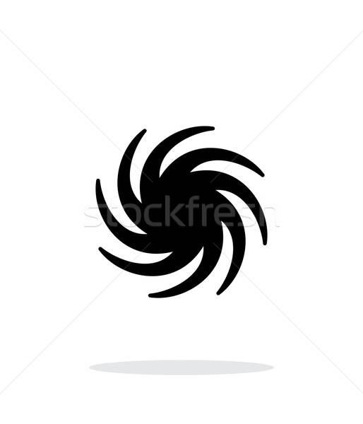 514x600 Hurricane Weather Icon On White Background Vector Illustration