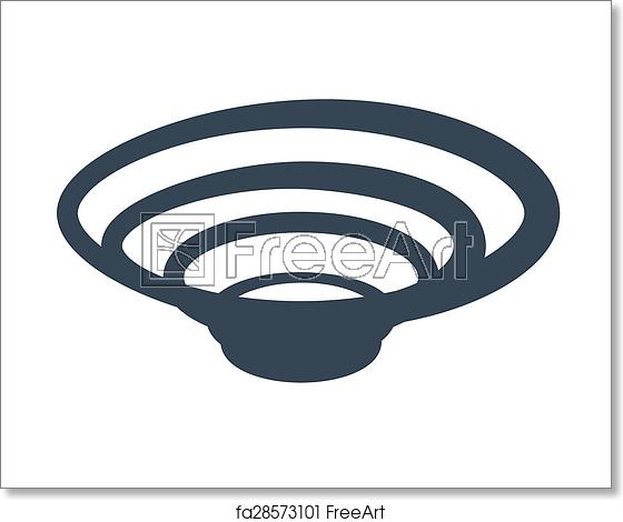 560x470 Free Art Print Of Tornado Spiral Vector Symbol Icon Of Hurricane
