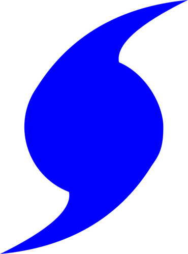 370x500 Vector Image Of Blue Hurricane Icon