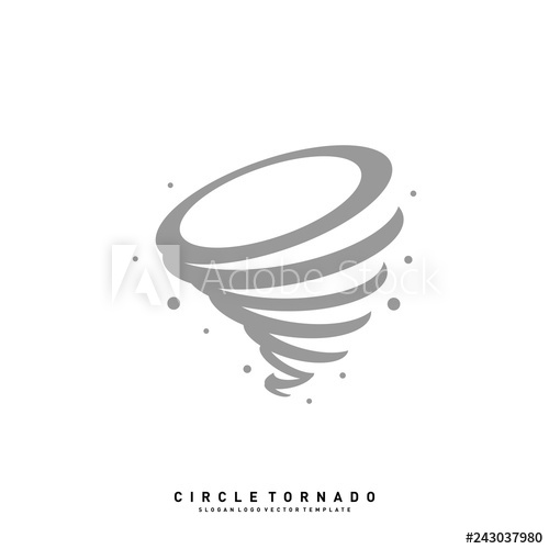 500x500 Tornado Logo Design Concept Vector Template Hurricane Logo Vector