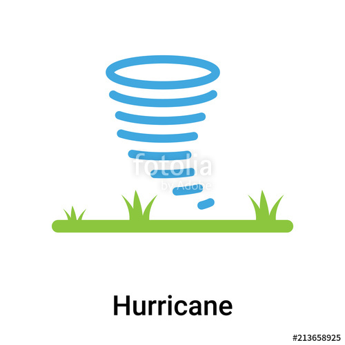 500x500 Hurricane Icon Vector Sign And Symbol Isolated On White Background