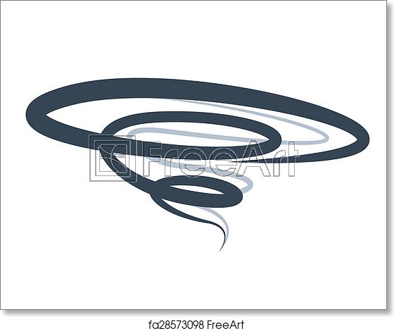 560x470 Free Art Print Of Tornado Spiral Vector Symbol Icon Of Hurricane