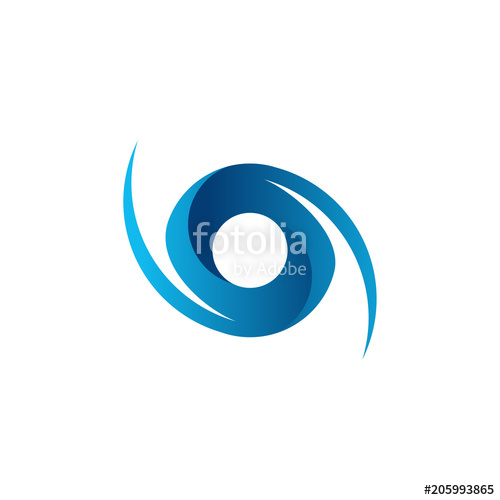 500x500 Hurricane Logo Symbol Abstract Hurricane Icon Stock Image