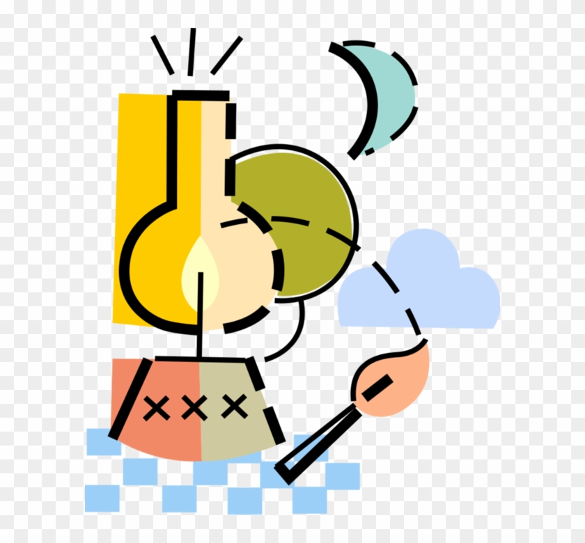 840x780 Vector Illustration Of Kerosene Oil Lamp Hurricane