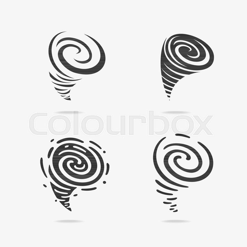 800x800 Vector Illustration Set Of Wind Stock Vector Colourbox
