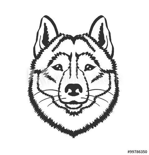 Husky Dog Vector at Vectorified.com | Collection of Husky Dog Vector ...