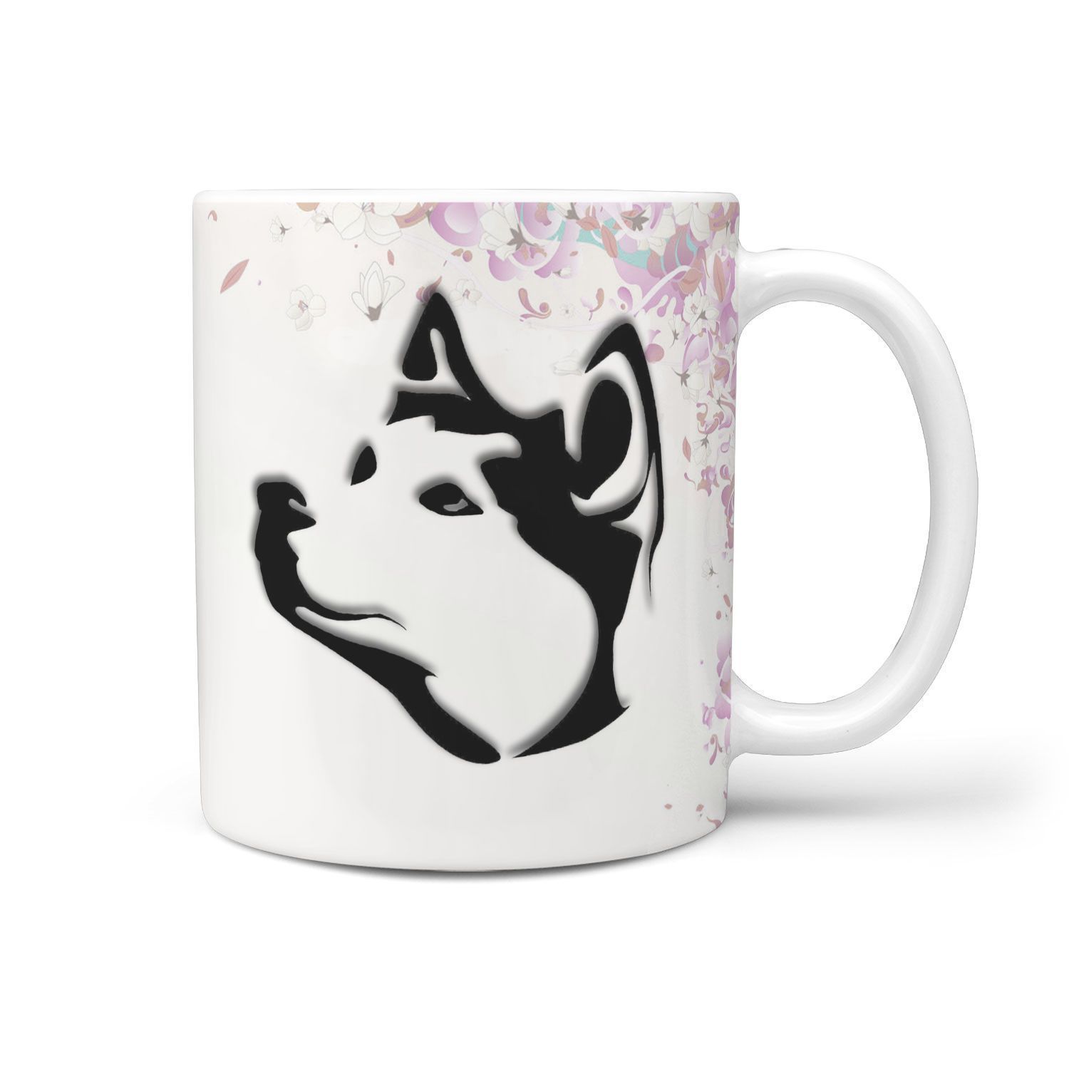 Siberian Husky Dog Vector Print Mug 1500x1500 Siberian Husky Dog Vector Print Mug