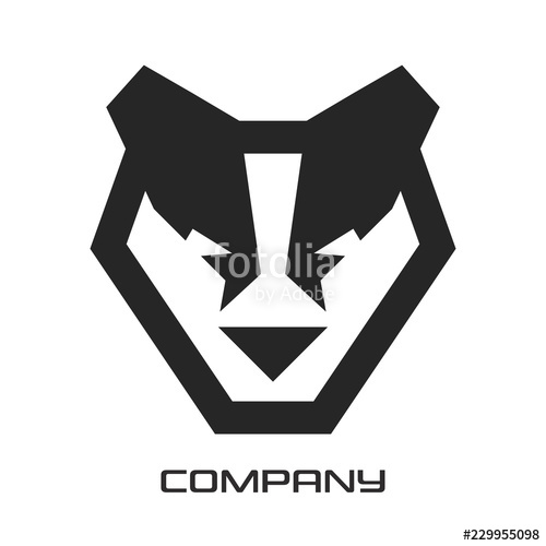 500x500 Geometric Dog Husky Logo Stock Image And Royalty Free Vector