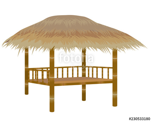 500x400 Straw Hut Vector Design Stock Image And Royalty Free Vector
