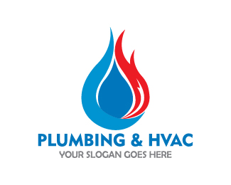 325x260 Plumbing Hvac Logo Designed