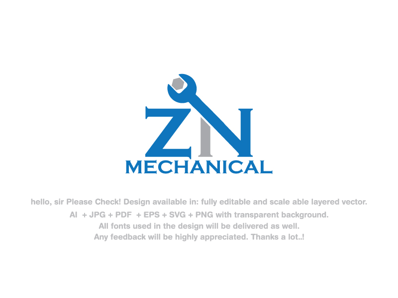 800x600 Serious, Professional, Hvac Logo Design For Zn Or Zn Mechanical
