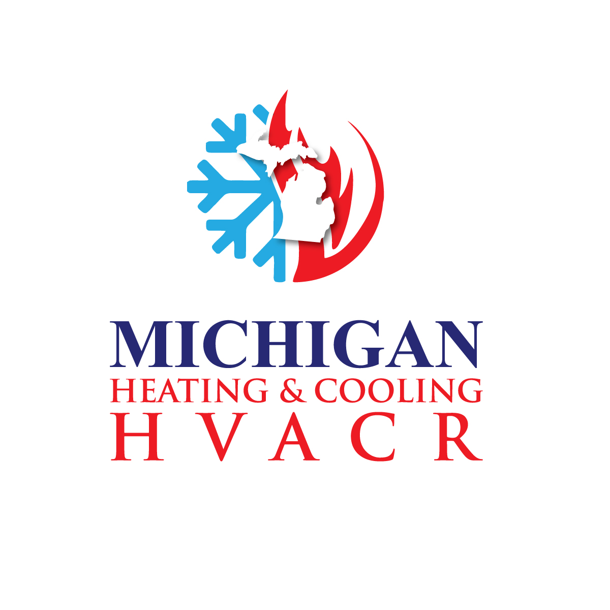 1200x1200 Upmarket, Bold, Hvac Logo Design For Michigan Heating Cooling