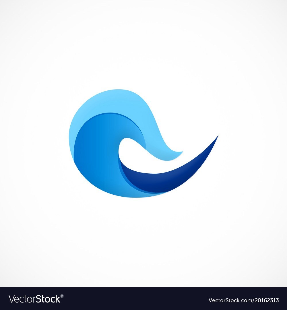 1000x1080 Wave Water Ocean Logo Royalty Free Vector Image Licensed Hvac