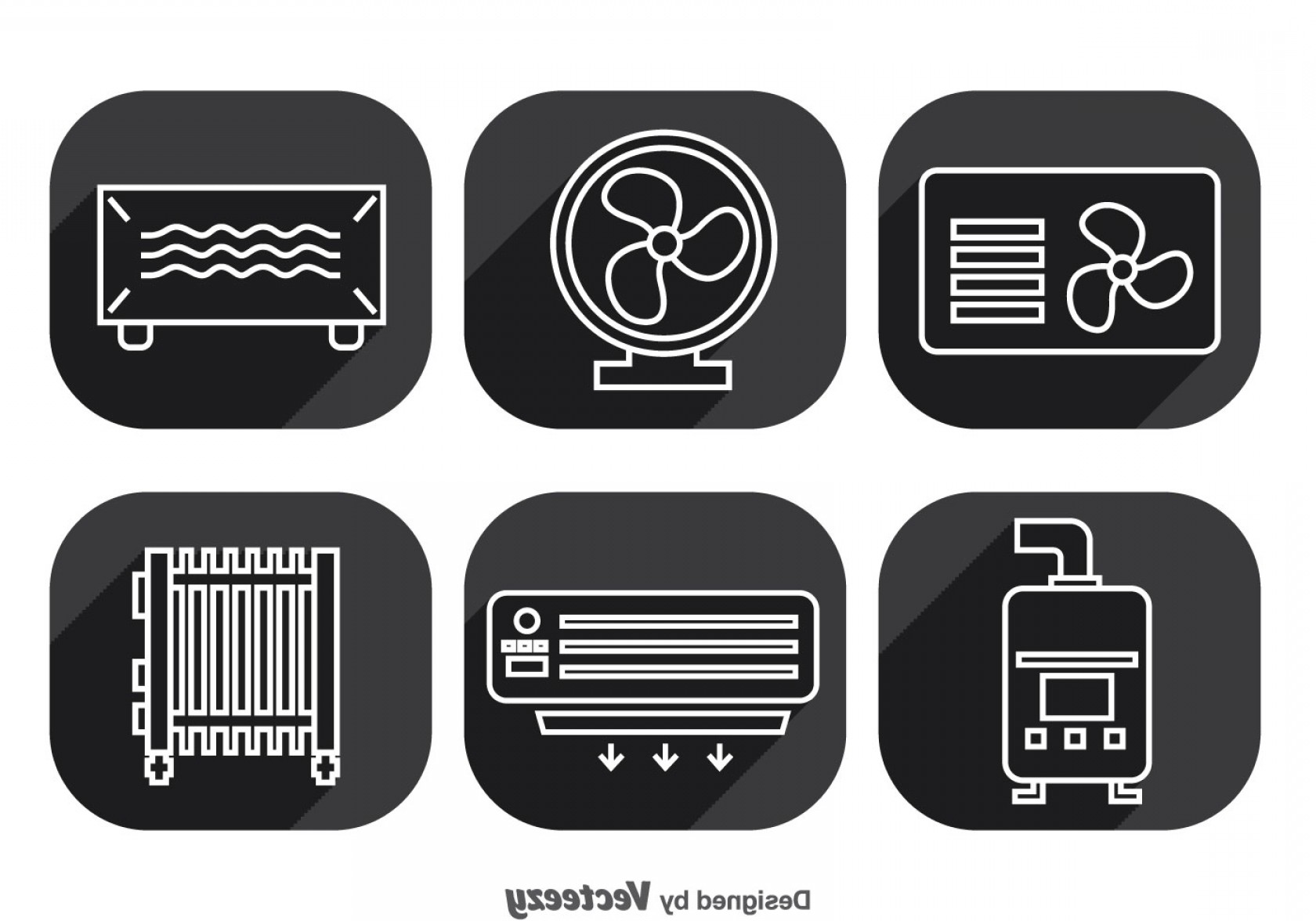 Hvac System Long Shadow Icons Vector Soidergi 1680x1176 Hvac System Long Shadow Icons Vector Soidergi