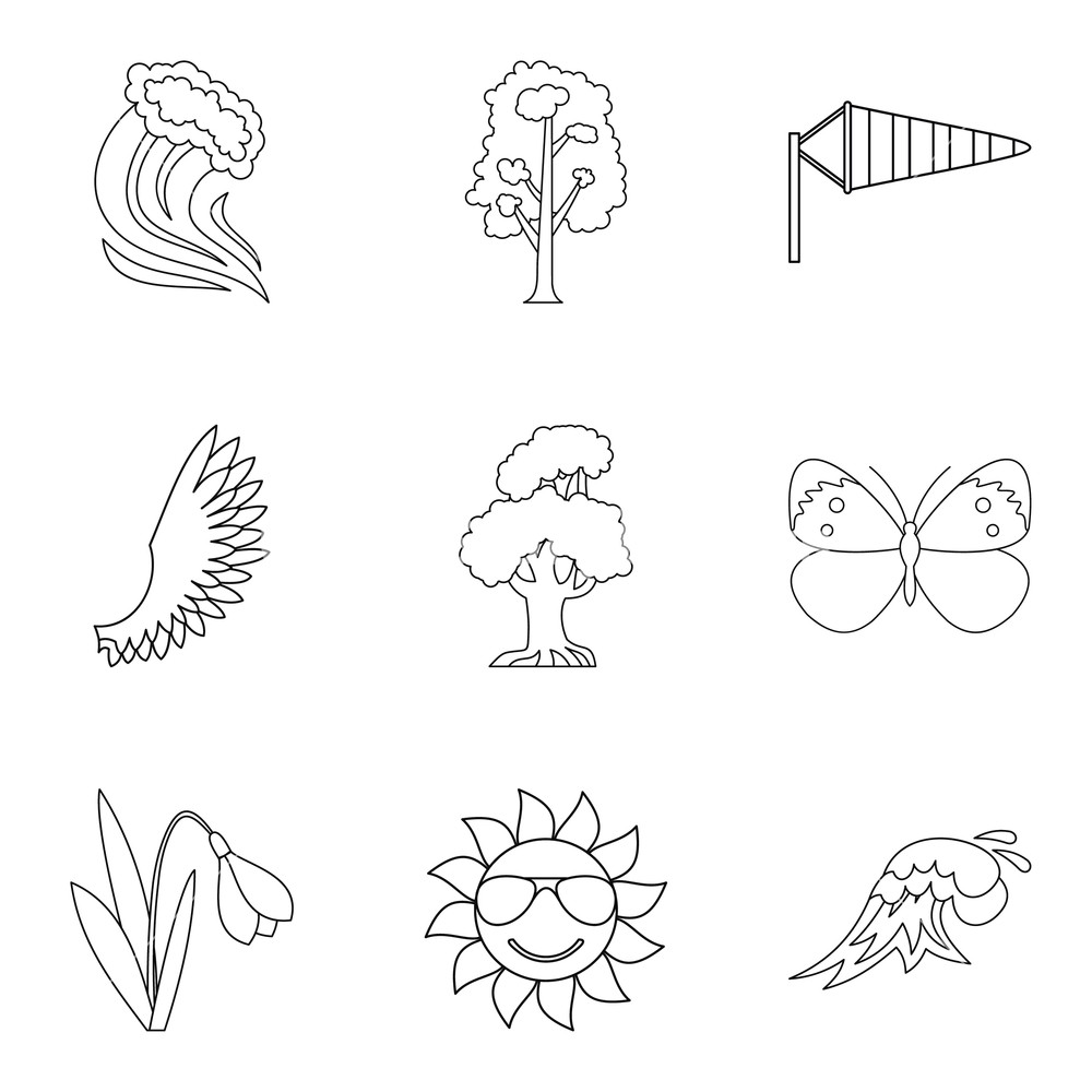 Warm Hvac Icons Set Outline Set Of Warm Hvac Vector Icons 1000x1000 Warm Hvac Icons Set Outline Set Of Warm Hvac Vector Icons