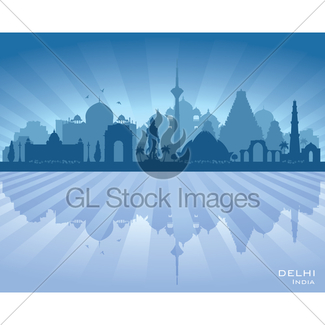 325x325 Hyderabad India City Skyline Vector Silhouette Gl Stock Images