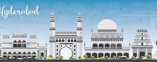 520x206 Hyderabad Best Vector Download