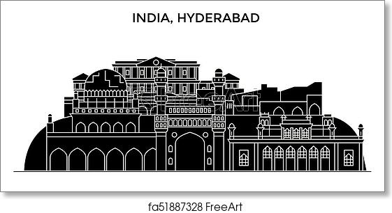 561x306 Free Art Print Of India, Hyderabad Architecture Urban Skyline