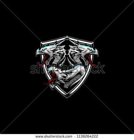 450x470 Hydra Head Logo Vector Template