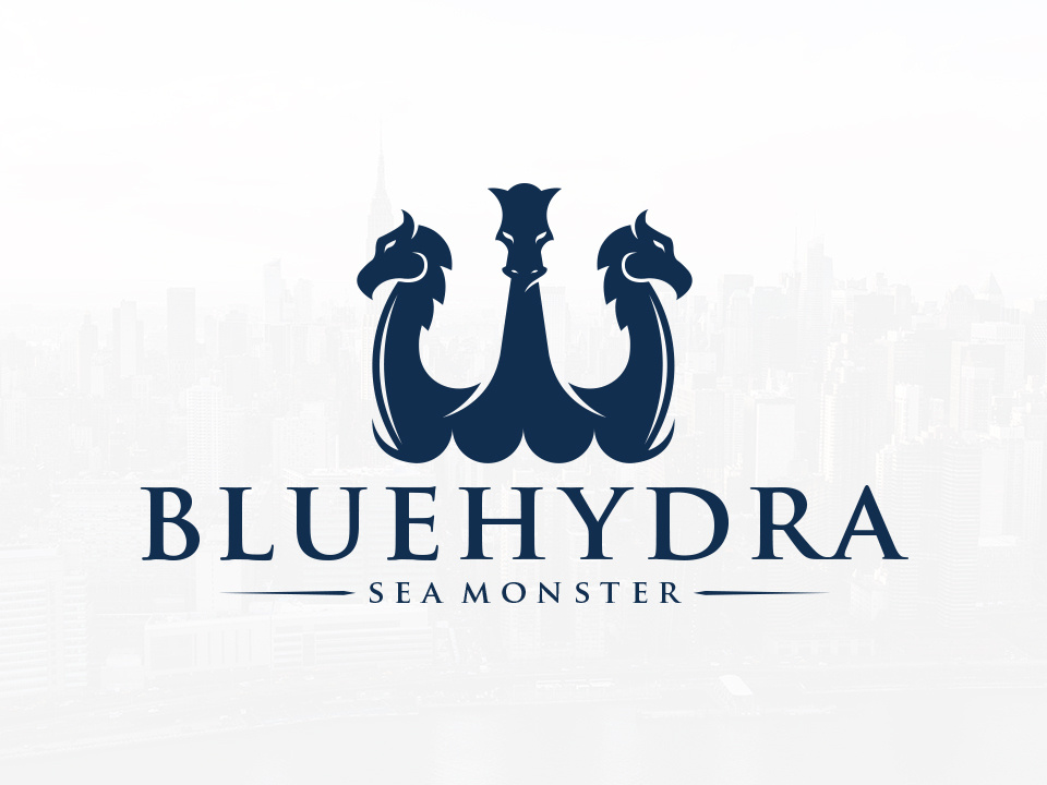 960x720 Blue Hydra Logo Template